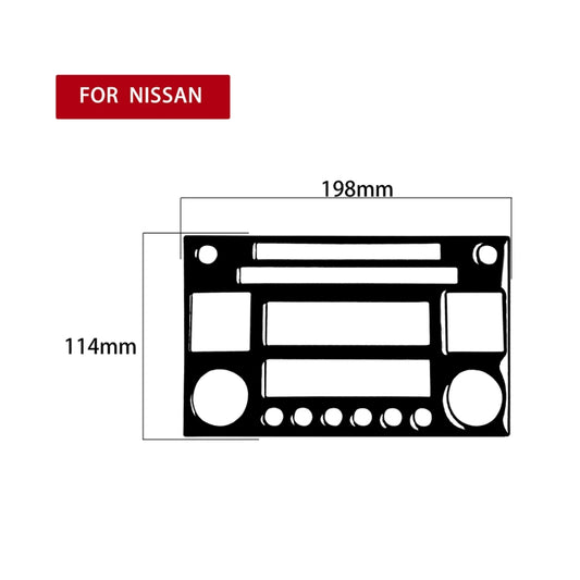 For Nissan 350Z 2003-2009 Car CD Radio Playback Panel Decorative Stickers, Left and Right Drive Universal by buy2fix