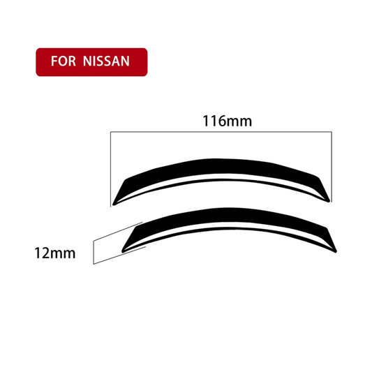 For Nissan 350Z 2003-2009 2pcs Car Air Outlet Decorative Stickers, Left and Right Drive Universal by buy2fix