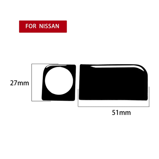 For Nissan 350Z 2003-2009 Car Rear Storage Box Lock Decorative Stickers, Left and Right Drive Universal by buy2fix