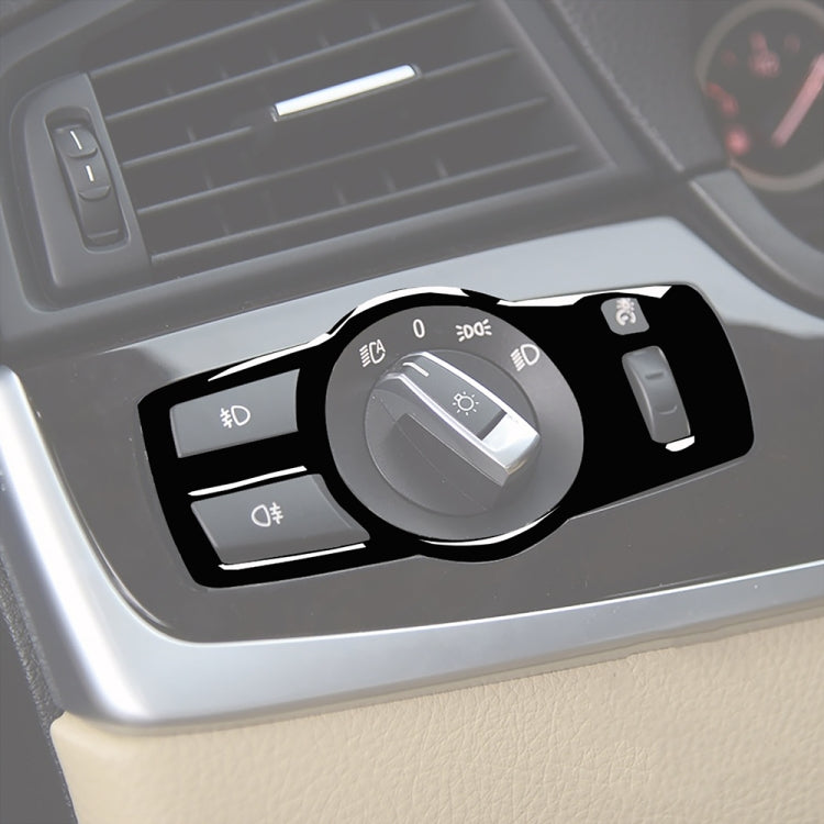 For BMW 5 Series F10 / F07 / F25 / F26 Car Headlight Switch Decorative Sticker,Left and Right Drive Universal - Car Interior Mouldings by buy2fix | Online Shopping UK | buy2fix