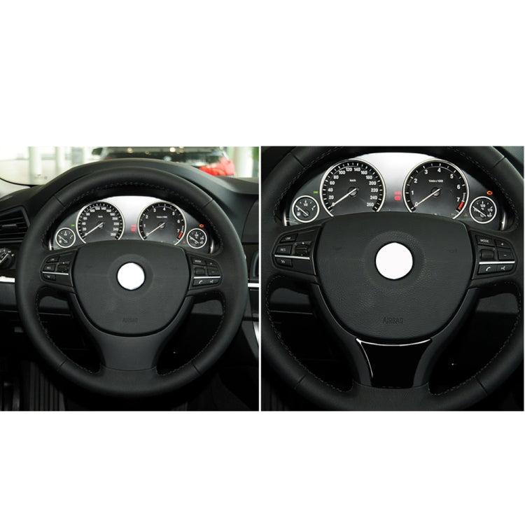 For BMW 5 Series F10 F18 2011-2017 B Edition Car Large Steering Wheel Decorative Sticker,Left and Right Drive Universal by buy2fix