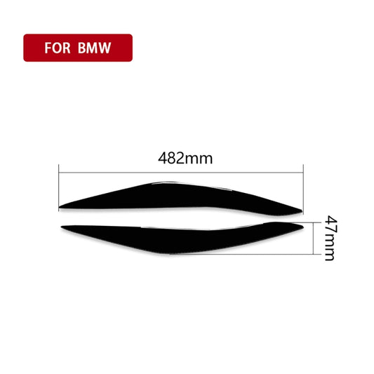 For BMW 5 Series F10 2010-2013 Car Lamp Eyebrow Decorative Sticker,Left and Right Drive Universal by buy2fix