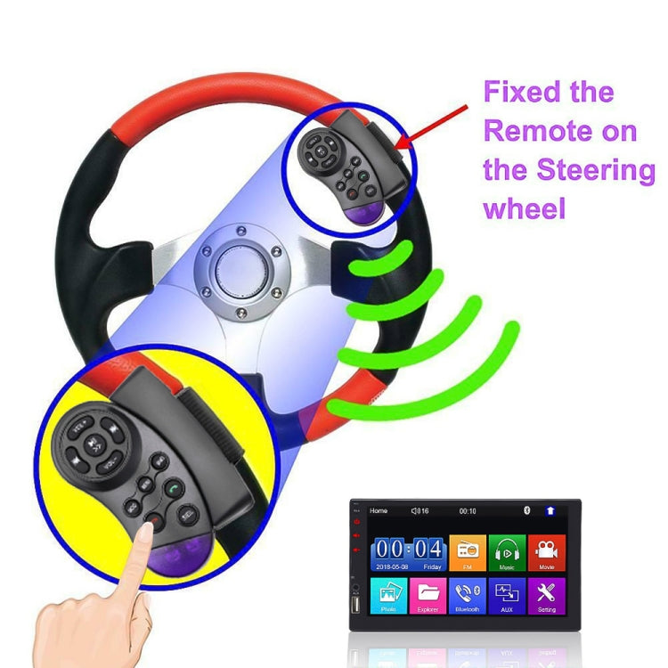 Car 11 Key Multimedia Steering Wheel Remote Controller - Steering Wheel Accessories by buy2fix | Online Shopping UK | buy2fix