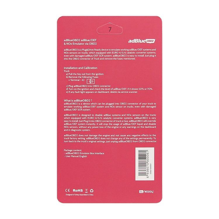 AdBlue Emulator EURO 4/5 OBD2 Emulator for Scania Trucks - Cables & Connectors by buy2fix | Online Shopping UK | buy2fix