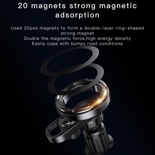 Yesido C157 Strong Magnetic Car Air Vent Phone Holder (Black) by Yesido