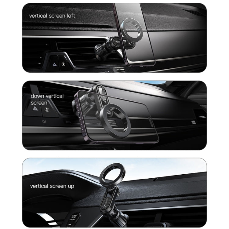 Yesido C157 Strong Magnetic Car Air Vent Phone Holder (Black) - Universal Car Holders by Yesido | Online Shopping UK | buy2fix