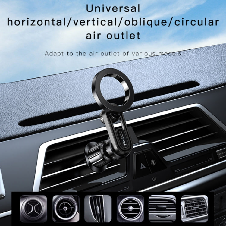 Yesido C157 Strong Magnetic Car Air Vent Phone Holder (Black) - Universal Car Holders by Yesido | Online Shopping UK | buy2fix