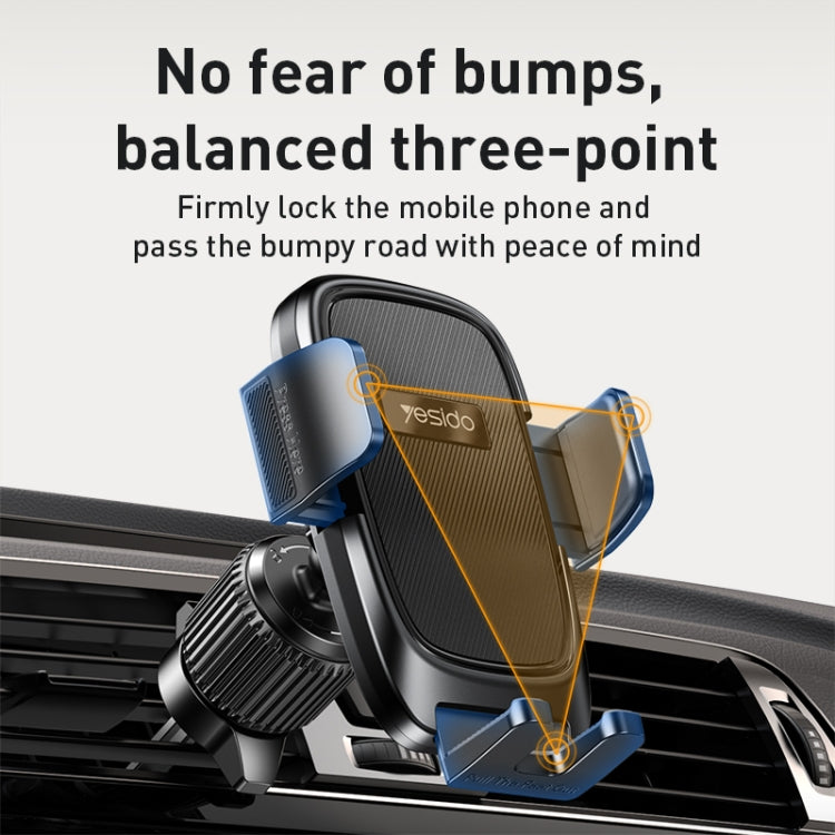 Yesido C241 Adjustable Car Air Vent Mobile Phone Holder - Universal Car Holders by Yesido | Online Shopping UK | buy2fix
