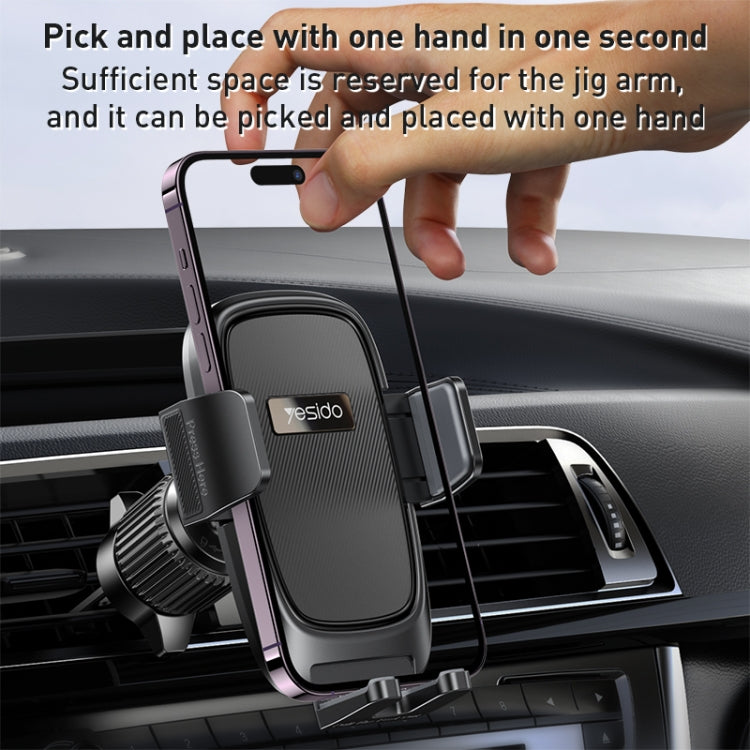 Yesido C241 Adjustable Car Air Vent Mobile Phone Holder - Universal Car Holders by Yesido | Online Shopping UK | buy2fix