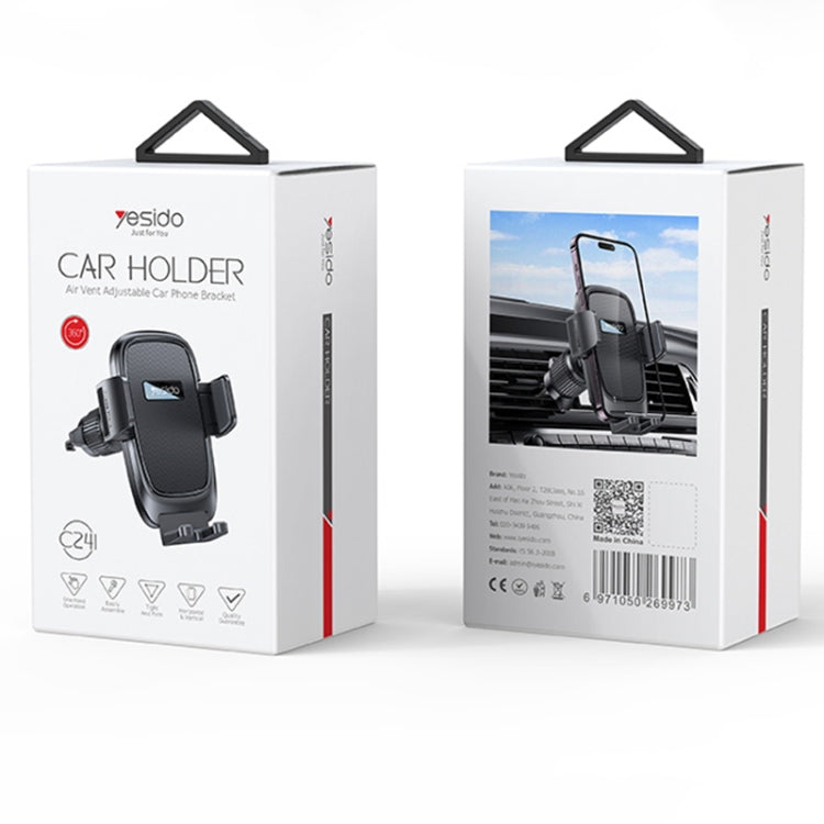 Yesido C241 Adjustable Car Air Vent Mobile Phone Holder - Universal Car Holders by Yesido | Online Shopping UK | buy2fix