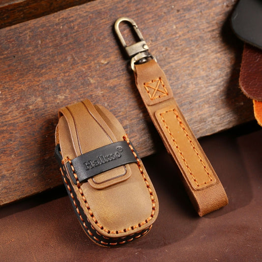 For Ford Focus/Mondeo/Maverick/Explorer/Escort/Edge 2017-2018 C231 Car Key Leather Protective Case (Brown) by buy2fix