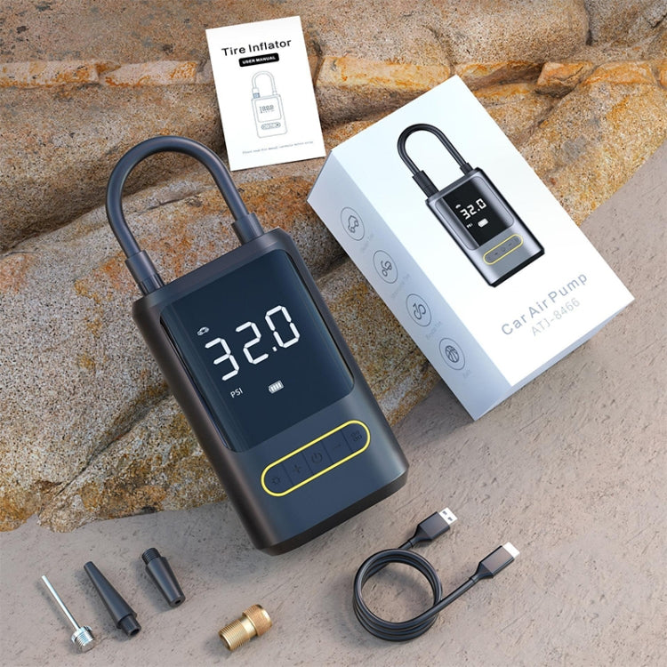 ATJ-8466 Portable Car Tire Air Pump Digital Display Wireless Electric Air Pump, Style: Lithium Battery - Inflatable Pump by buy2fix | Online Shopping UK | buy2fix