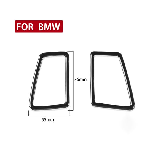 For BMW 3 Series E90 2005-2012 2pcs Car Instrument Air Outlet Frame Decorative Sticker, Left and Right Drive Universal by buy2fix