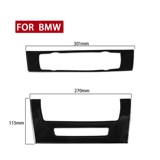 For BMW 3 Series E90/E92 2005-2012 Car Air Conditioner CD Control Panel High with Holes Decorative Sticker, Left and Right Drive Universal by buy2fix