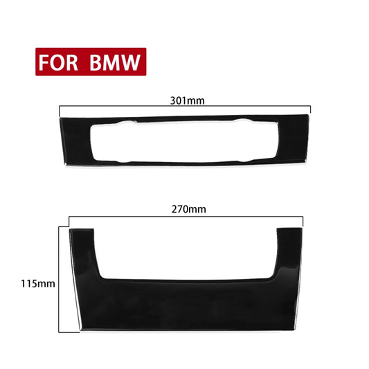 For BMW 3 Series E90/E92 2005-2012 Car Air Conditioner CD Control Panel High without Holes Decorative Sticker, Left and Right Drive Universal by buy2fix