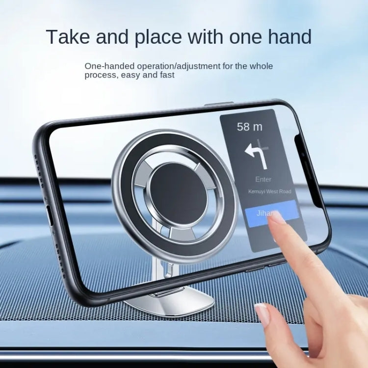 F68 360 Degree Rotating Car Magnetic Mobile Phone Bracket (Silver) by buy2fix