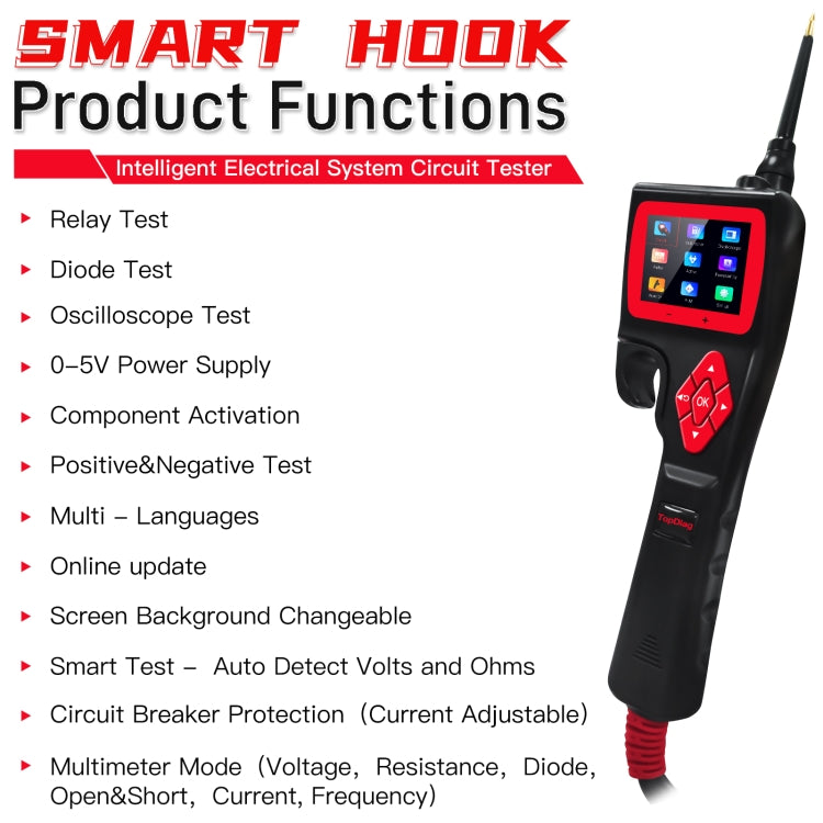 TopDiag P200 Car Circuit Intelligent Analyzer Diagnostic Instrument - Electronic Test by buy2fix | Online Shopping UK | buy2fix