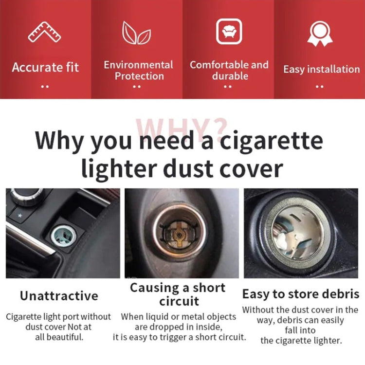 Car / Motorcycle Metal Cigarette Lighter Dust Cover - Tank Covers by buy2fix | Online Shopping UK | buy2fix