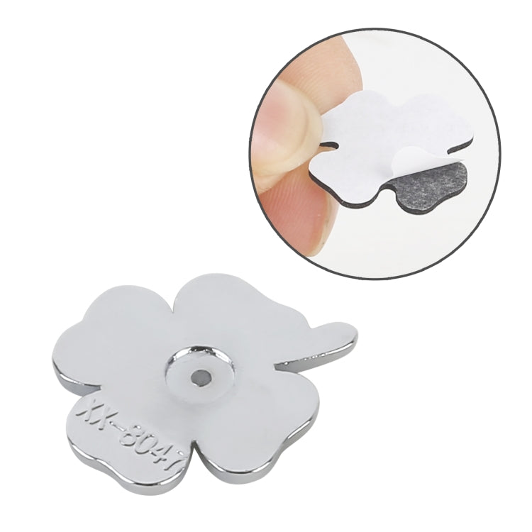 2pcs Four Leaf Clover Luck Symbol Badge Labeling Sticker Styling Car Decoration, Size: 2x2x0.2cm - 3D Metal Sticker by buy2fix | Online Shopping UK | buy2fix