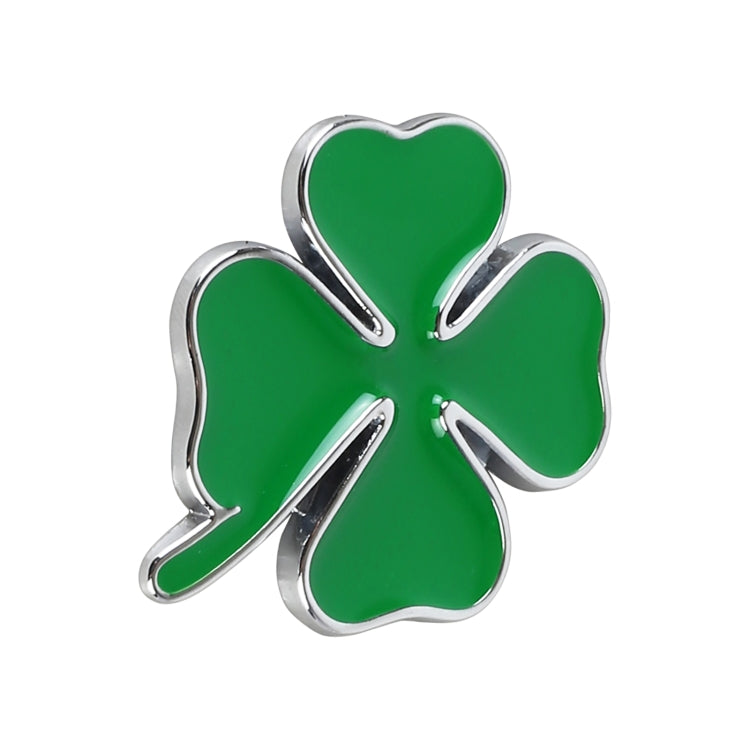 Four Leaf Clover Luck Symbol Badge Labeling Sticker Styling Car Decoration, Size: 4x3x0.3cm - 3D Metal Sticker by buy2fix | Online Shopping UK | buy2fix
