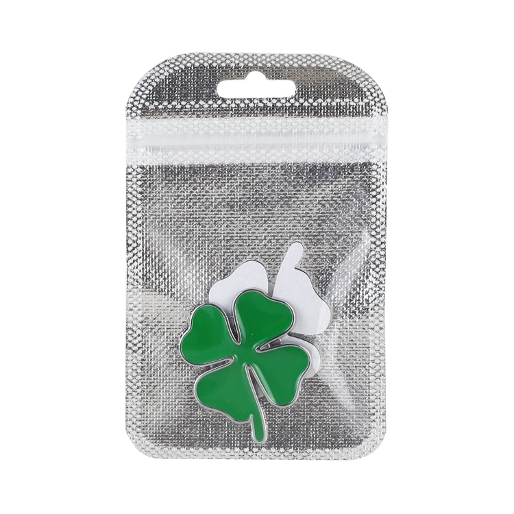 Four Leaf Clover Luck Symbol Badge Labeling Sticker Styling Car Decoration, Size: 4x3x0.3cm - 3D Metal Sticker by buy2fix | Online Shopping UK | buy2fix