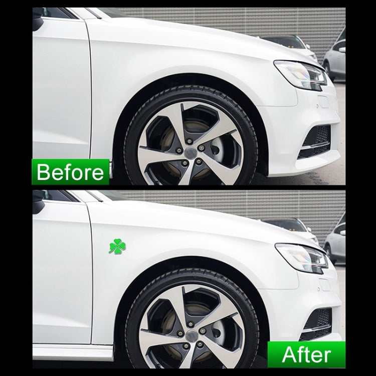 Four Leaf Clover Luck Symbol Badge Labeling Sticker Styling Car Decoration, Size: 4x3x0.3cm - 3D Metal Sticker by buy2fix | Online Shopping UK | buy2fix