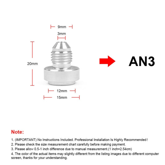 AN3 Car Oil Pipe Joint Breathable Pot Connector by buy2fix
