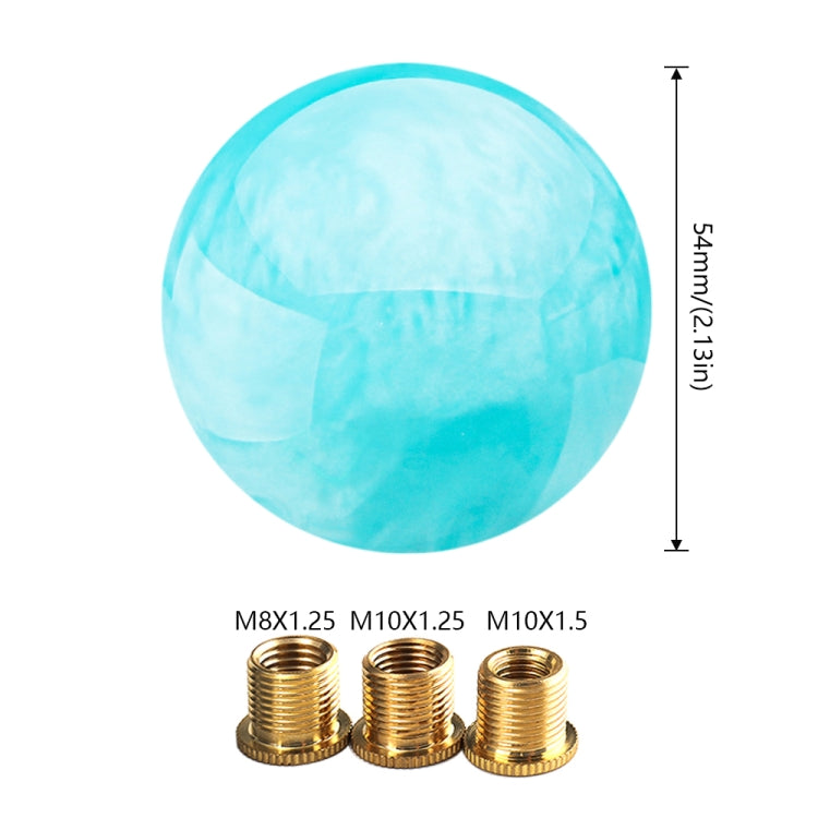 Car Modified Marble Star Gear Head Shifter Cover with Adapter (Light Blue) - Shift Knob by buy2fix | Online Shopping UK | buy2fix