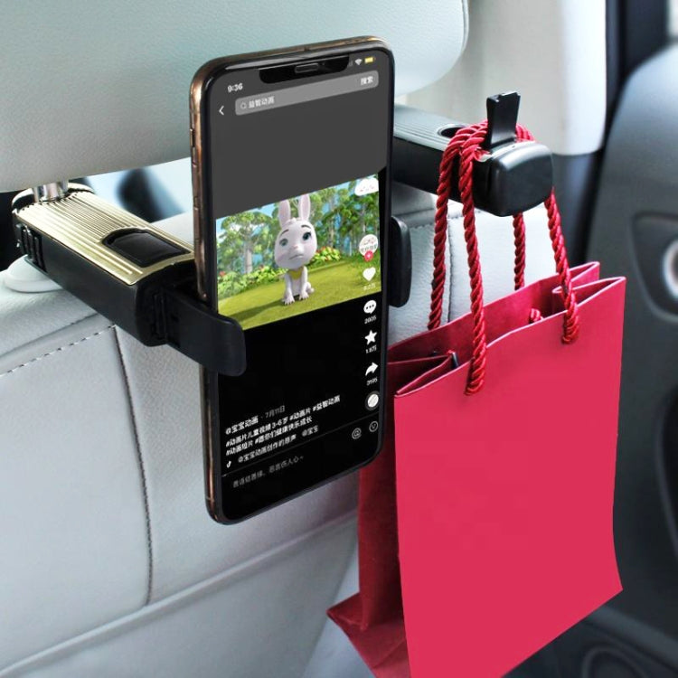G202 Car Creative Phone Bracket Hook 360 Degree Rotating Telescopic Bracket(Silver) - Universal Car Holders by buy2fix | Online Shopping UK | buy2fix