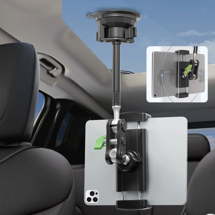 UBA-P1L Car Flexible Tablet Suction Cup Clamp Holder with Extension Rod without Remote Control - Universal Car Holders by buy2fix | Online Shopping UK | buy2fix