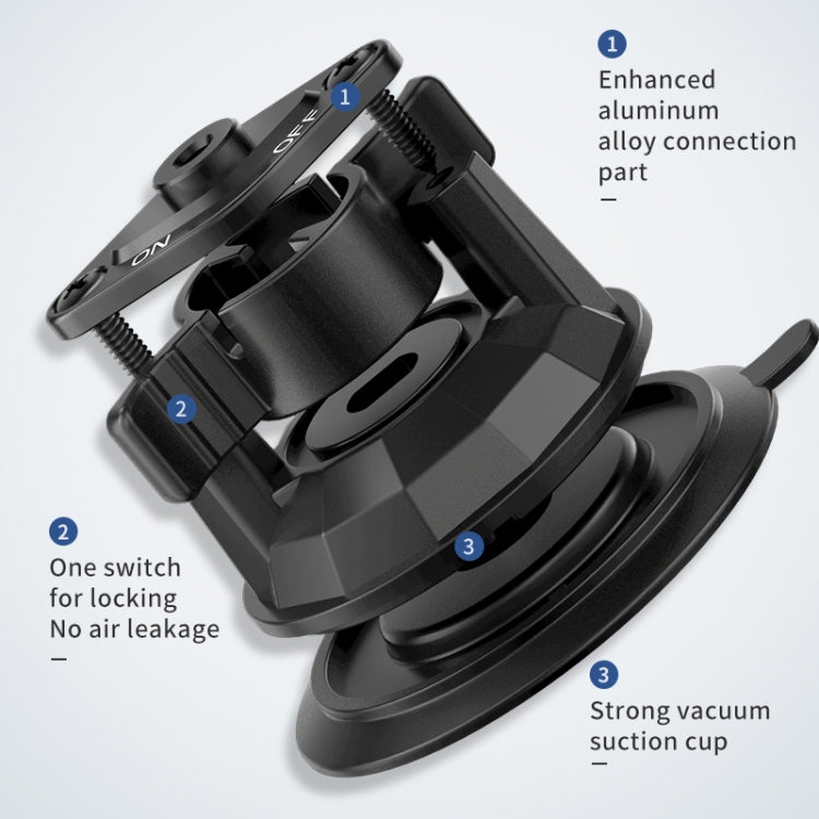 UBA-P1L Car Flexible Tablet Suction Cup Clamp Holder with Extension Rod without Remote Control - Universal Car Holders by buy2fix | Online Shopping UK | buy2fix