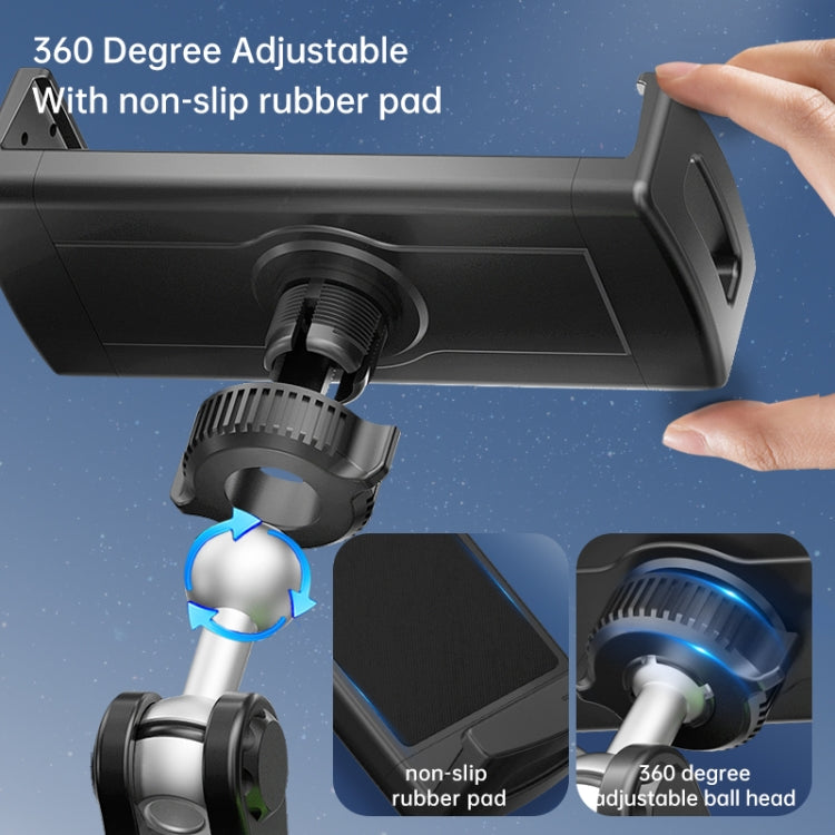 UBA-P1L Car Flexible Tablet Suction Cup Clamp Holder with Extension Rod without Remote Control - Universal Car Holders by buy2fix | Online Shopping UK | buy2fix