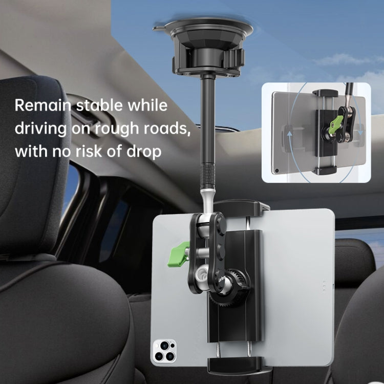 UBA-P1L Car Flexible Tablet Suction Cup Clamp Holder with Extension Rod without Remote Control - Universal Car Holders by buy2fix | Online Shopping UK | buy2fix