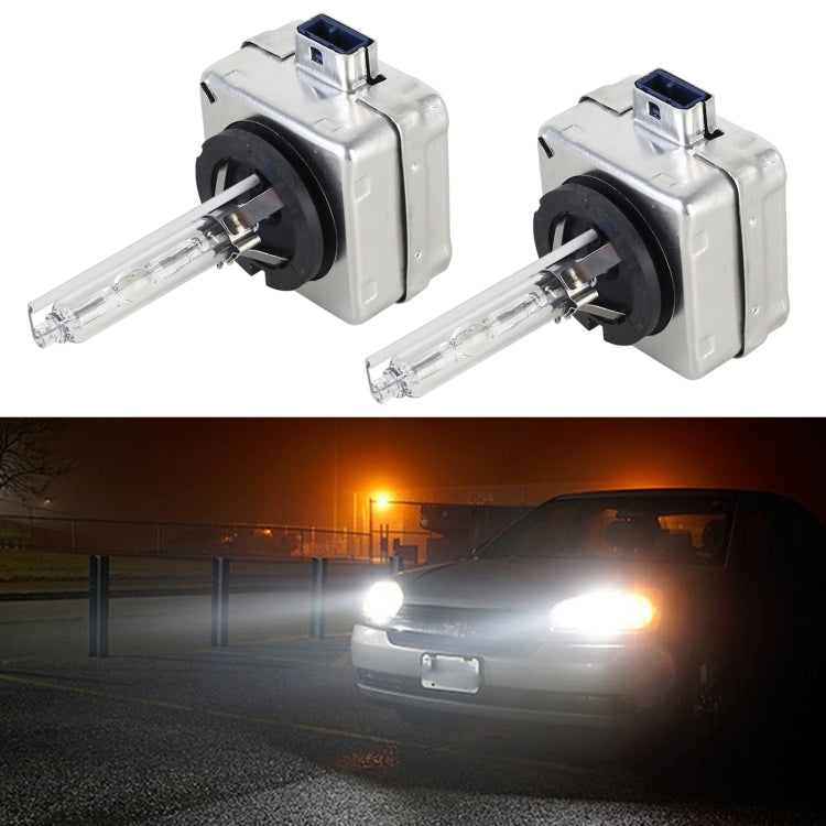 1 Pair D8S 6000K Car HID Xenon Bulb Kit Headlight (White Light) - by buy2fix | Online Shopping UK | buy2fix