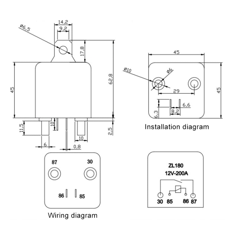 12V 200A Car Start Relay with Accessories by buy2fix