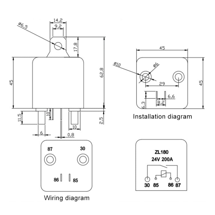 24V 200A Car Start Relay with Accessories by buy2fix