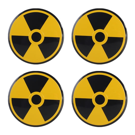 4 in 1 Car Wheel Hub Decorative Sticker, Diameter: 5.8cm - Decorative Sticker by buy2fix | Online Shopping UK | buy2fix