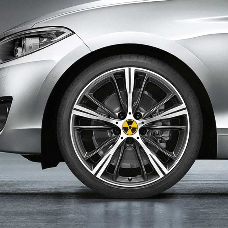 4 in 1 Car Wheel Hub Decorative Sticker, Diameter: 5.8cm - Decorative Sticker by buy2fix | Online Shopping UK | buy2fix