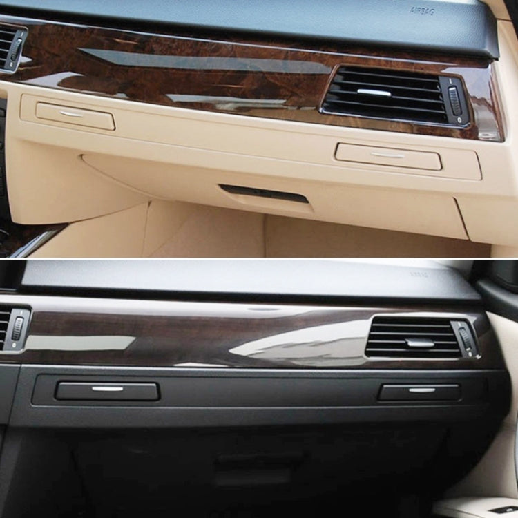 For BMW 3 Series E90 Left Driving Dashboard Water Cup Holder Decorative Frame 5145 7138 797(Black) by buy2fix