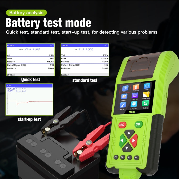 JDiag M200 8V-30V OBD Motorcycles Diagnostic Instrument with Data Printing, Standard Version - Code Readers & Scan Tools by buy2fix | Online Shopping UK | buy2fix