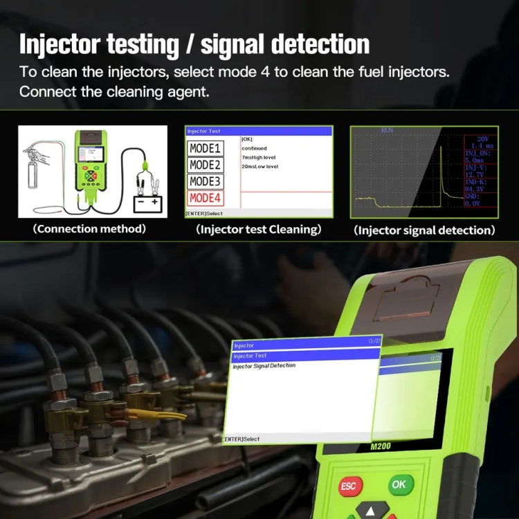 JDiag M200 8V-30V OBD Motorcycles Diagnostic Instrument with Data Printing, Standard Version - Code Readers & Scan Tools by buy2fix | Online Shopping UK | buy2fix