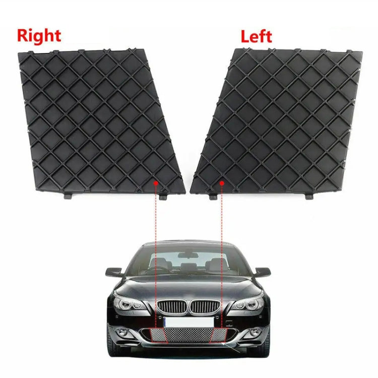 For BMW E60 2003-2010 1 Pair Car Front Bumper Lower Grille Cover 51117897184 by buy2fix