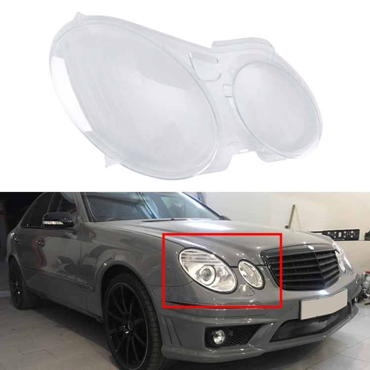 For Mercedes-Benz E-Class W211 2002-2008 Car Right Side Headlight Transparent Protective Cover 2118203061 - Car Light Accessories by buy2fix | Online Shopping UK | buy2fix