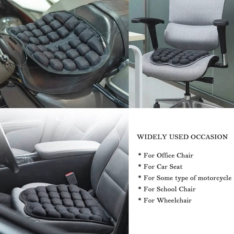 IN-SC003 Car Office Inflatable Airbag Seat Cushion, Style: Manual Inflation (Black) - Seat Accessories by buy2fix | Online Shopping UK | buy2fix