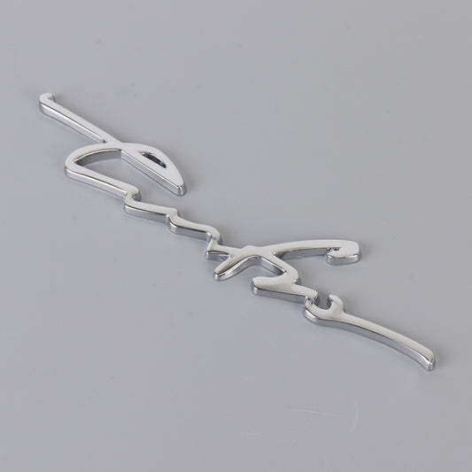 Car Personalized Aluminum Alloy Decorative Stickers, Size: 16x3.5x0.4cm (Silver) by buy2fix