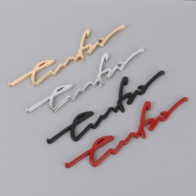 Car Personalized Aluminum Alloy Decorative Stickers, Size: 16x3.5x0.4cm (Silver) by buy2fix