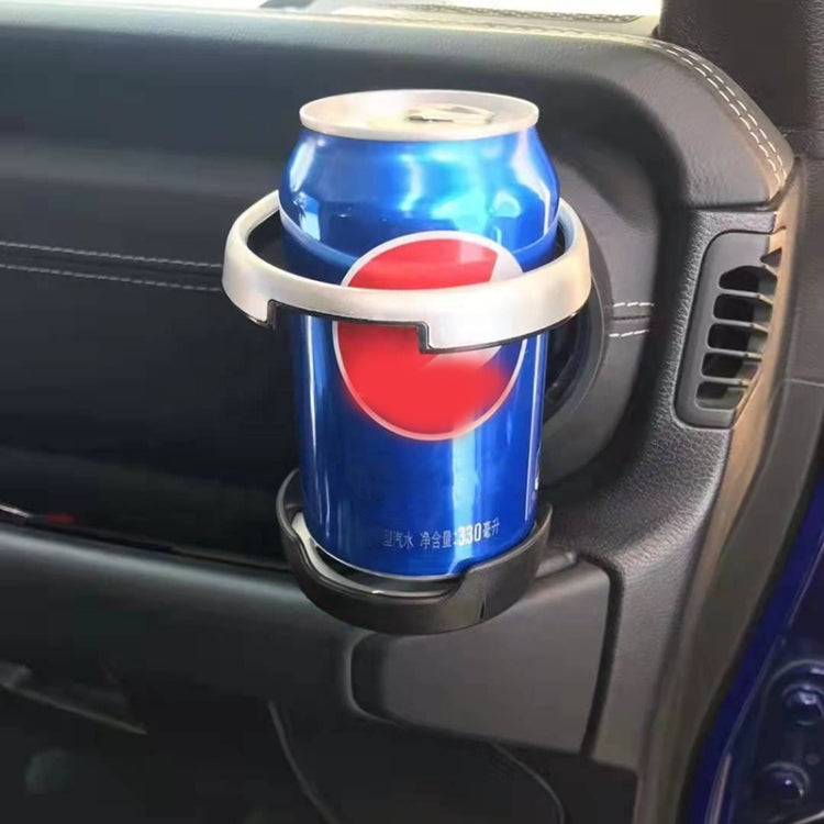 For Jeep Wrangler JK 2007-2017 JL / JT 2018+ Car Air Conditioner Air Vent Water Cup Holder (Silver) by buy2fix