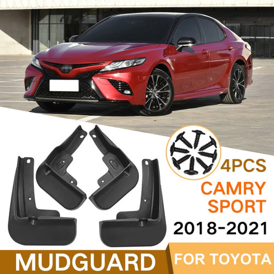 For Toyota Camry Sport 2018-2021 4pcs/Set Car Auto Soft Plastic Splash Flaps Fender Guard by buy2fix