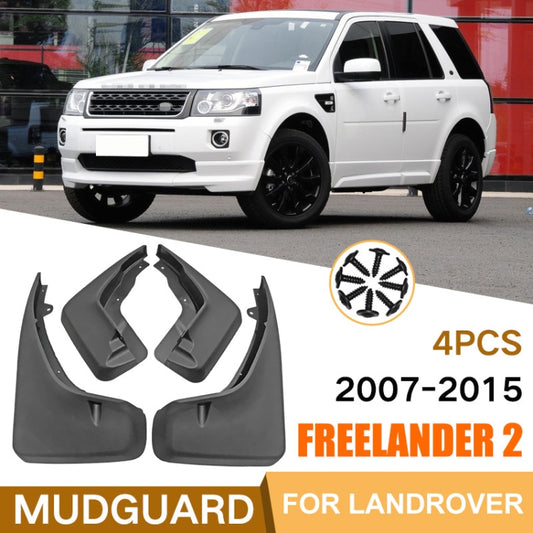 For Land Rover Freelander 2 LR2 2007-2015 4pcs/Set Car Auto Soft Plastic Splash Flaps Fender Guard by buy2fix