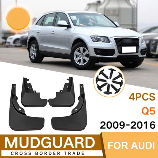 For Audi Q5 2009-2016 4pcs/Set Car Auto Soft Plastic Splash Flaps Fender Guard - Mudguards by buy2fix | Online Shopping UK | buy2fix